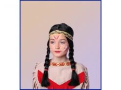 Perücke Für Kinder Mit Zöpfen Und Stirnband