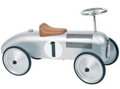 Rutscherfahrzeug Silber Rennwagen