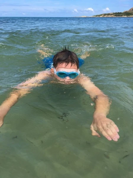 Schildkröt Schwimmbrille Bali Junior Transparent-rot – Bild 4