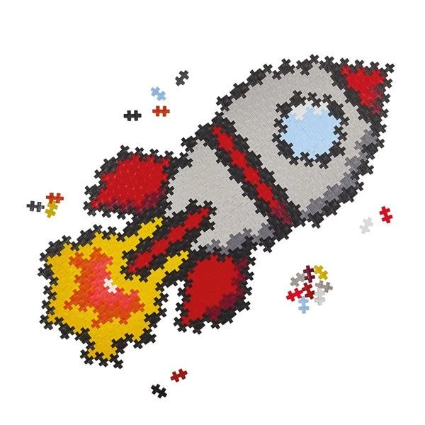 Plus-Plus 500 Kreativ Bausteine Puzzle Rakete – Bild 3
