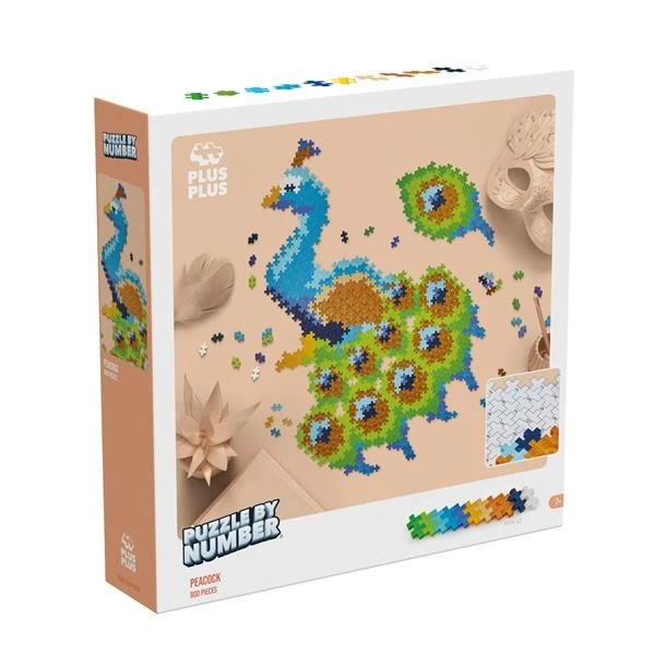 Plus-Plus 800 Kreativ Bausteine Puzzle Pfau