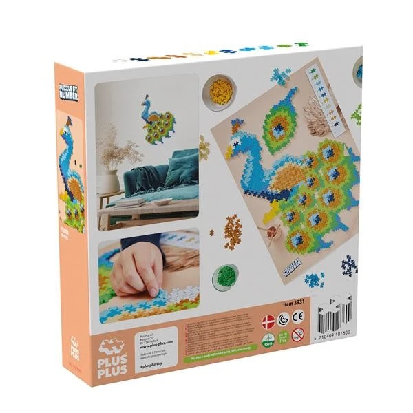 Plus-Plus 800 Kreativ Bausteine Puzzle Pfau – Bild 2