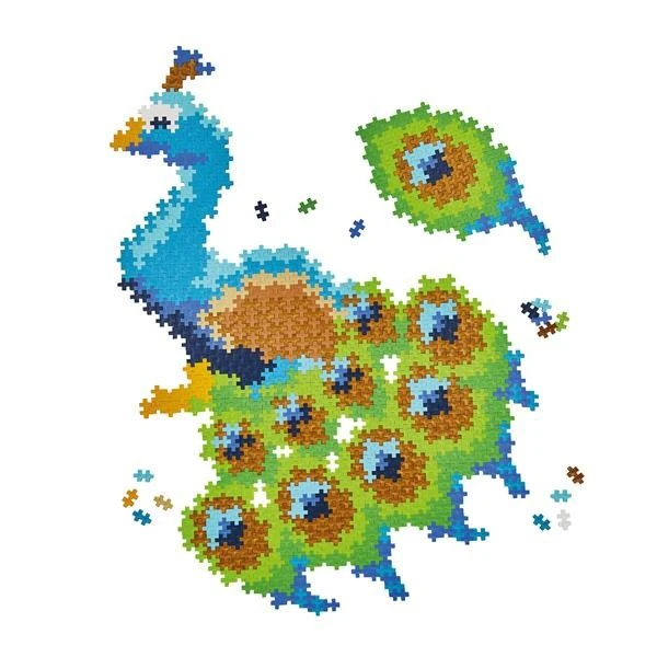 Plus-Plus 800 Kreativ Bausteine Puzzle Pfau – Bild 3