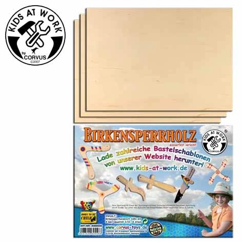 Kids At Work BV Birkensperrholz A4 4Er Set
