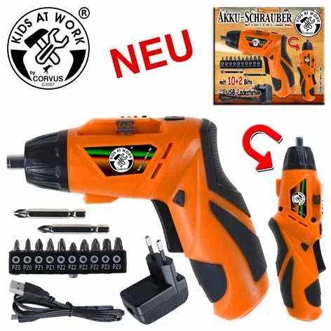 Kids At Work Akku Schrauber Lith.Batt. Neu