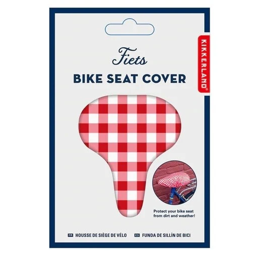 Kikkerland Gingham Bike Seat Cover