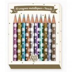 Djeco Schreibstifte 10 Chic Mini Metalic Pencils