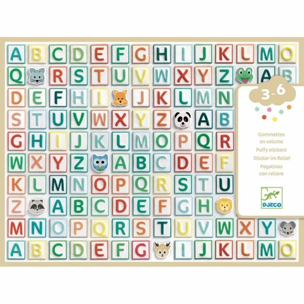 Djeco Sticker: Buchstaben