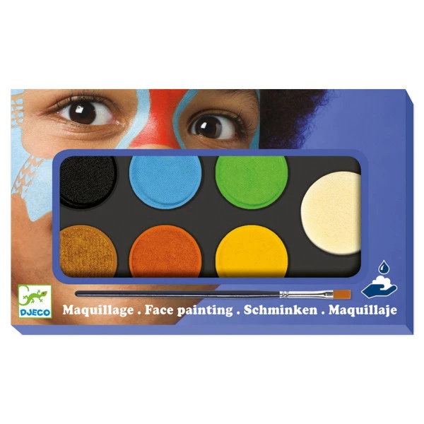 Djeco Kinderschmink-Palette 6 Farben Natur