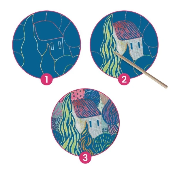 Djeco Inspired By: Der Süden Vincent Van Gogh Kunstset Mit Kratzbildern – Bild 4