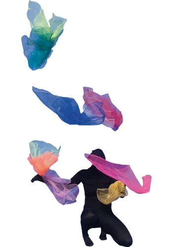 Henrys Jongliertuch-Set Feuer 6 Tücher, 65cm X 65cm – Bild 3