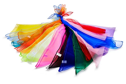 Henrys Jongliertuch-Set Feuer 6 Tücher, 65cm X 65cm – Bild 2