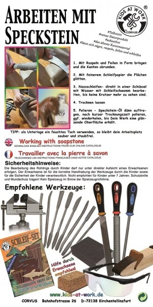 Kids At Work Speckstein Rohling T-Rex – Bild 3