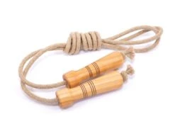 Mader Springseil Mit Standardgriff Natur Kirschholz, Leinenseil 2,40 M