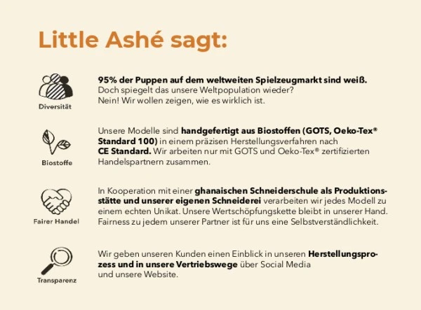 Little Ashé Kuscheltuch Efia – Bild 4