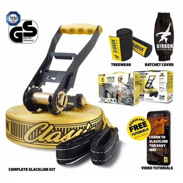 Gibbon Classicline Treewear Set Slackline Plus Baumschoner – Bild 2