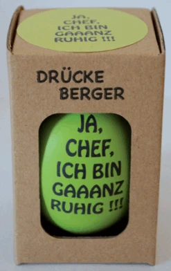 Crazy Three Drückeberger- Ja, Chef, Ich Bin Gaaanz Ruhig Anti-Stressball Mit Bioknete