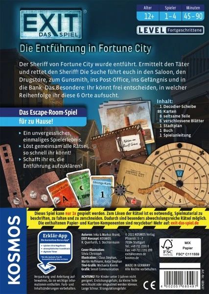 Kosmos EXIT Das Spiel - Die Entführung In Fortune City (F) – Bild 2