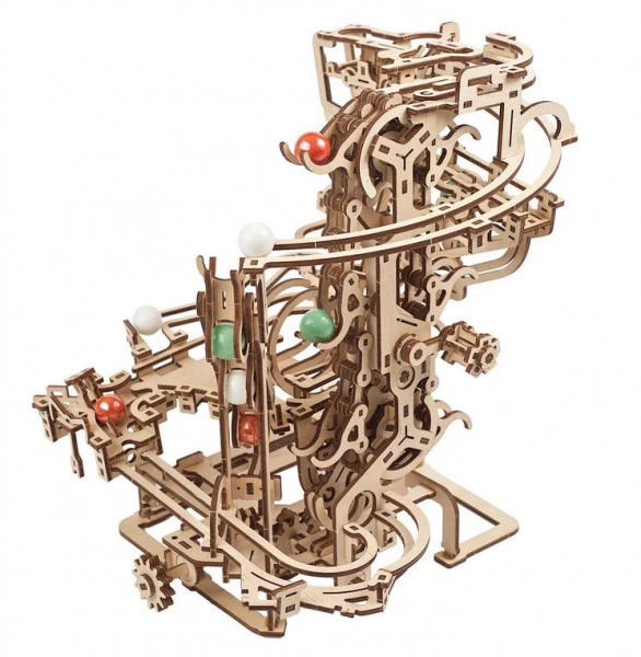 Ugears Modellbausatz Murmel-Kettenbahn – Bild 2
