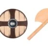 Vah Ragnar Wikinger-Miniset Holzschild Und Holzaxt