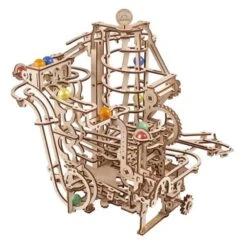 Ugears Modellbausatz Murmelbahn Mit Spiralaufzug