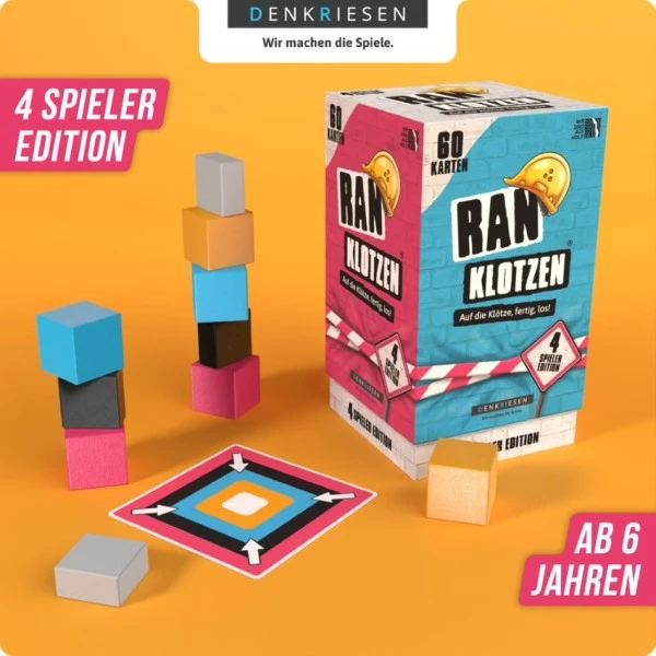 Denkriesen Ranklotzen "Auf Die Klötze Fertig, Los! 4 Spieler Edition – Bild 2