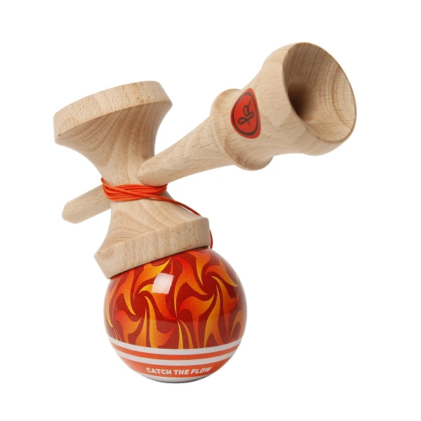 Kendama Record+ Wildfire Match Clear Buche /Buche – Bild 3
