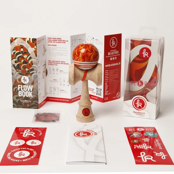 Kendama Record+ Wildfire Match Clear Buche /Buche – Bild 6