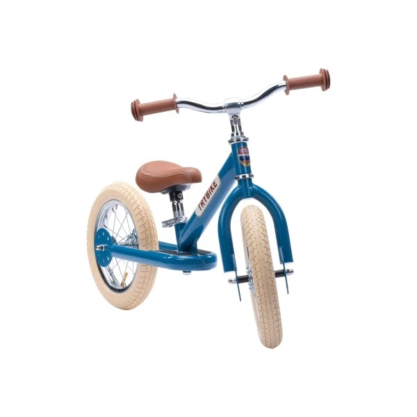 Trybike Steel 2-In-1, Vintage Blue 3 Wheeler Dreirad Und Laufrad – Bild 2