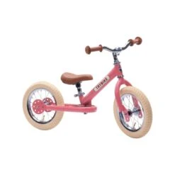 Trybike Steel 2-In-1, Vintage Pink 3 Wheeler Dreirad Und Laufrad